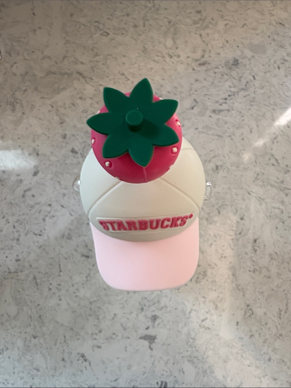 2026 New Starbucks Bearista Bear Cup pink Drink Strawberry Topper Baseball cap - Picture 6 of 9